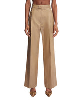 Beige Silk and Wool Trousers | All | Antonia