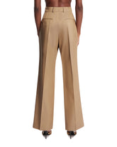 Beige Silk and Wool Trousers | PDP | Antonia