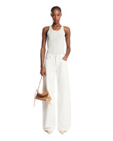 White Wool Racer Top | PDP | Antonia