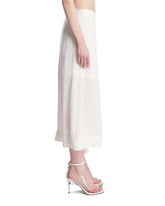 White Silk Midi Skirt | PDP | Antonia