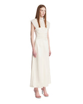 White Silk Midi Dress | PDP | Antonia