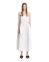 White Sculptural Cotton Dress | PDP | Antonia