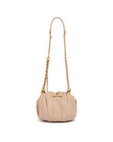 Beige Plisse Shoulder Bag | PDP | Antonia