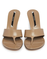 Beige Helix High Thong Sandals | PDP | Antonia