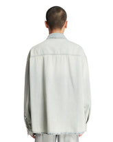 Light Blue Denim Shirt With Pocket | PDP | Antonia