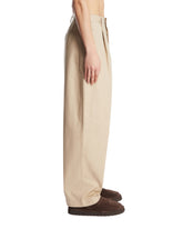 Beige Wide-Leg Trousers | PDP | Antonia