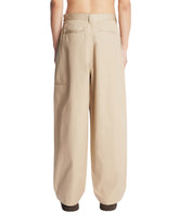 Beige Wide-Leg Trousers | PDP | Antonia
