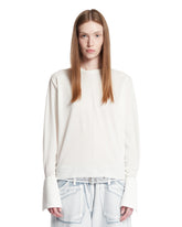 White T-Shirt with Maxi Cuffs | PDP | Antonia