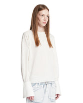 White T-Shirt with Maxi Cuffs | PDP | Antonia