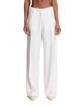 White Drawstring Pants | PDP | Antonia