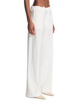 White Drawstring Pants | PDP | Antonia