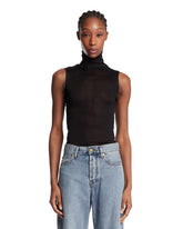 Black Sheer Silk Top | PDP | Antonia
