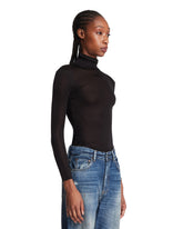 Black Sheer Silk Top | PDP | Antonia