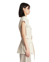 Gilet Con Cintura Beige | PDP | Antonia