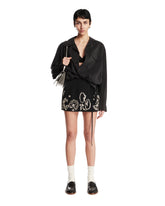 Black Wrap Mini Skirt | PDP | Antonia