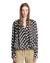 Black Polka Dot Wrap Blouse | PDP | Antonia