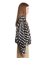 Black Polka Dot Wrap Blouse | PDP | Antonia