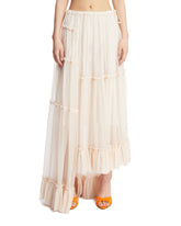 Maxi Gonna Asimmetrica Bianca | PDP | Antonia
