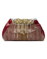 Multicolor Embellished Leather Clutch | PDP | Antonia