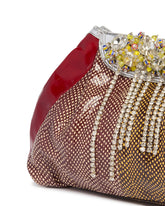 Multicolor Embellished Leather Clutch | PDP | Antonia