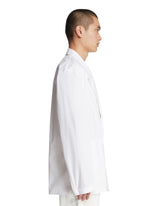 White Unlined Double-Breasted Blazer | PDP | Antonia