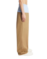 Beige Boxer-Effect Trousers | PDP | Antonia
