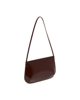 Brown Loge Leather Shoulder Bag | PDP | Antonia