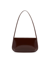 Brown Loge Leather Shoulder Bag | PDP | Antonia