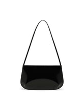 Black Loge Leather Shoulder Bag | PDP | Antonia