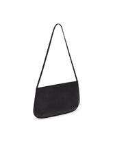Black Loge Leather Shoulder Bag | PDP | Antonia