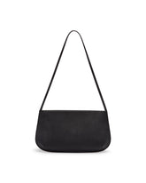 Black Loge Leather Shoulder Bag | PDP | Antonia