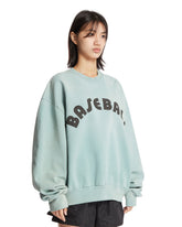 Felpa Baseball In Cotone Azzurra | PDP | Antonia