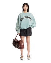 Felpa Baseball In Cotone Azzurra | PDP | Antonia
