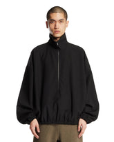 Black Half-Zip Track Jacket | PDP | Antonia