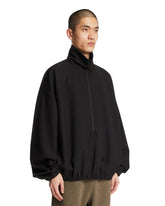 Black Half-Zip Track Jacket | PDP | Antonia