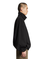 Black Half-Zip Track Jacket | PDP | Antonia