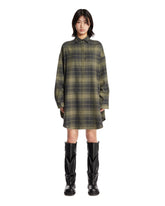 Green Checked Shirt Dress | PDP | Antonia
