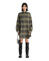 Green Checked Shirt Dress | PDP | Antonia