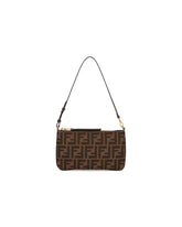 Brown Flat Pouch Baguette Bag | PDP | Antonia