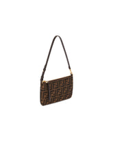 Brown Flat Pouch Baguette Bag | PDP | Antonia