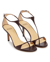 Brown R1S1022 T-Strap Sandals | PDP | Antonia