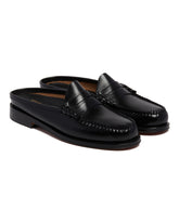 Black Weejuns Penny Mules | PDP | Antonia