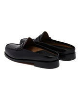 Black Weejuns Penny Mules | PDP | Antonia