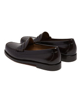 Brown Weejuns Larson Penny Loafers | PDP | Antonia