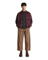 Burgundy Gratitude Tartan Cashmere Jacket | PDP | Antonia