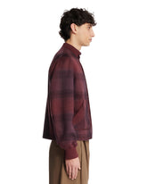 Burgundy Gratitude Tartan Cashmere Jacket | PDP | Antonia