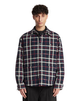 Quilted Jacquard Cotton Tartan Shirt | PDP | Antonia