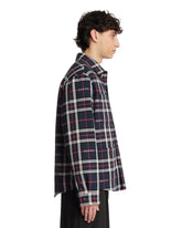 Quilted Jacquard Cotton Tartan Shirt | PDP | Antonia