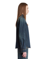 Blue Cotton Denim Shirt | PDP | Antonia