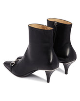 Black Leather Vittoria Ankle Boots | PDP | Antonia